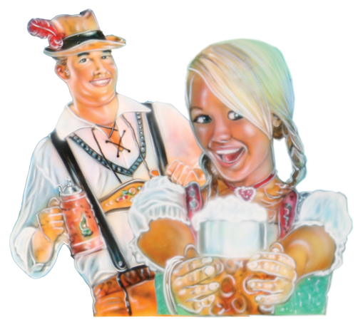 Anton und Heidi, Flying Job beschildering